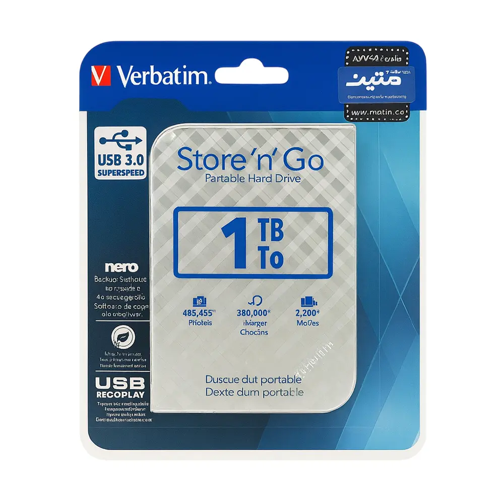 هارد اکسترنال Verbatim Store ‘n’ Go