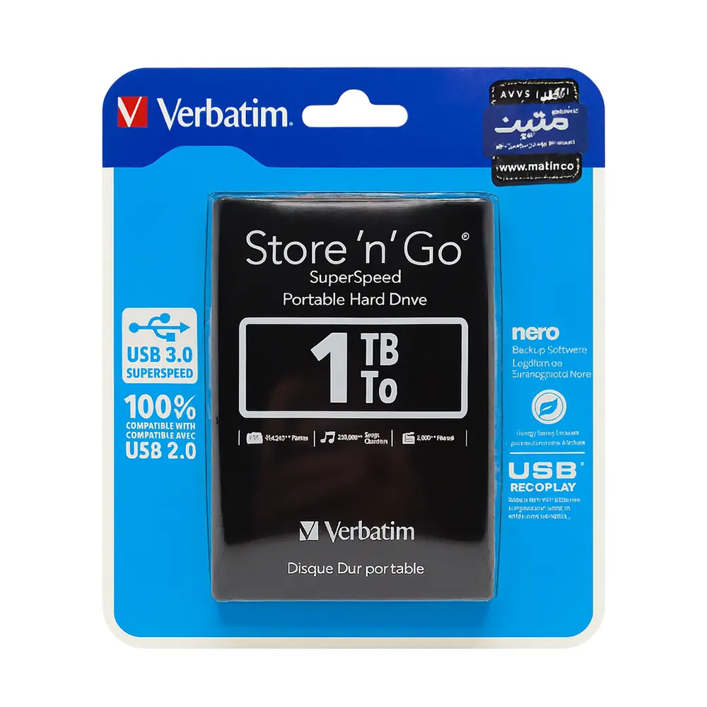 هارد اکسترنال Verbatim Store ‘n’ Go