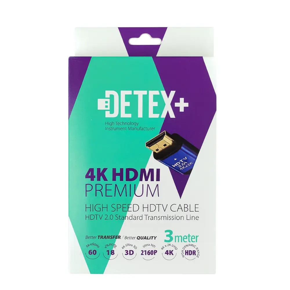 کابل HDMI 4K برند DETEX+