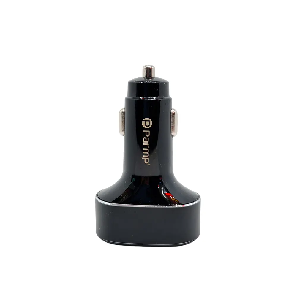 شارژر فندکی Parmp 75W | چهار پورت (2×USB + 2×Type-C) شارژر فندکی Parmp 75W | چهار پورت (2×USB + 2×Type-C)