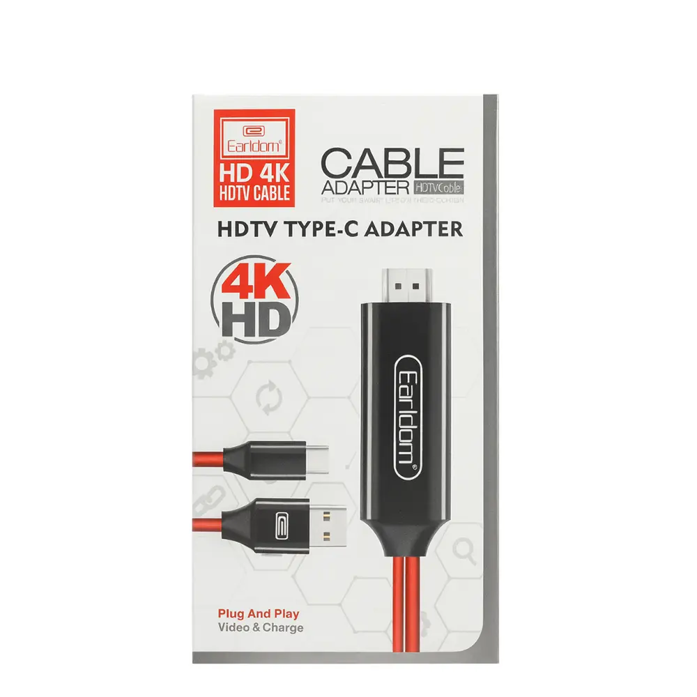 کابل تبدیل Type-C به HDMI ارلدام کابل تبدیل Type-C به HDMI ارلدام