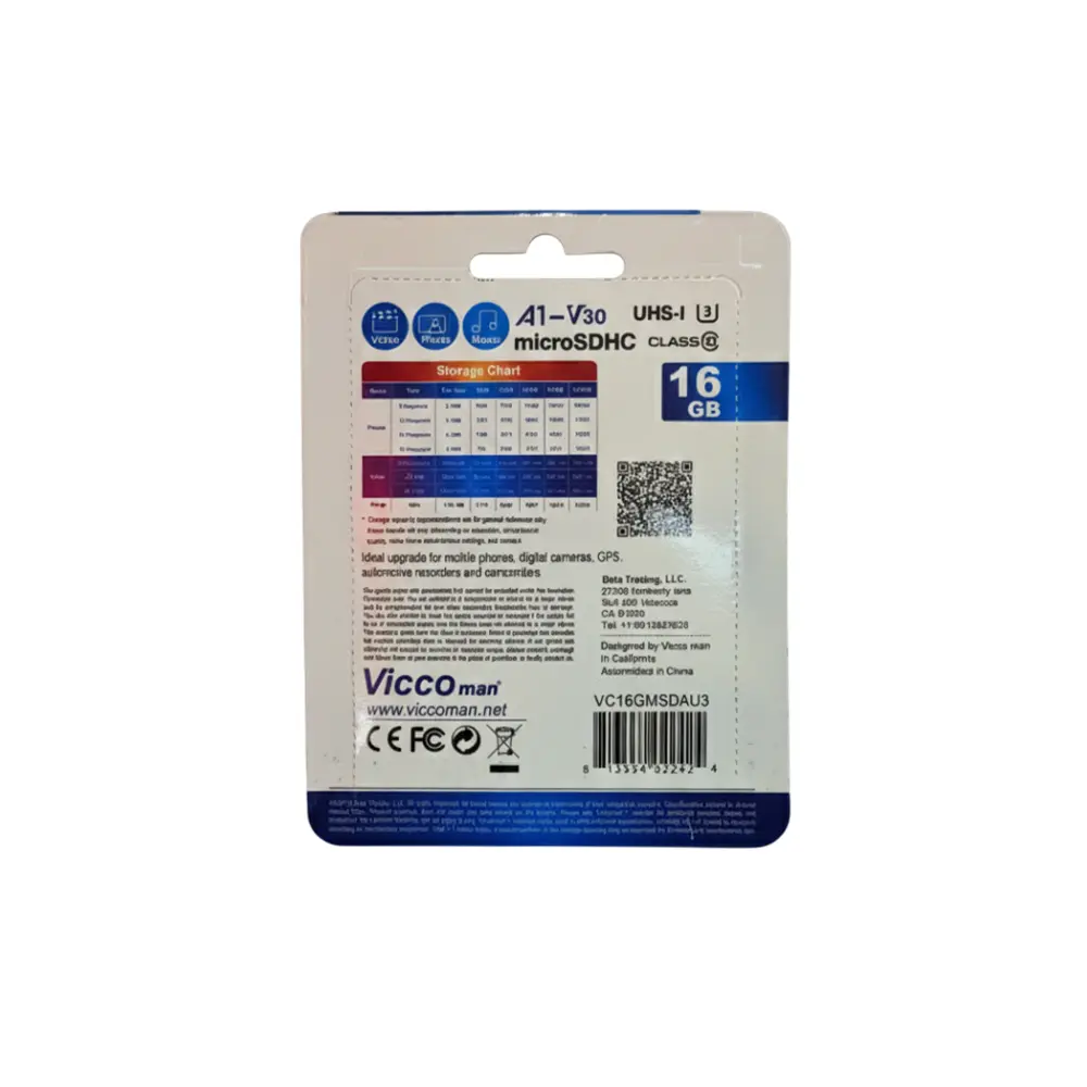 کارت حافظه Vicco Man 16GB Final 600X – کلاس 10 / UHS-I / A1 / V30