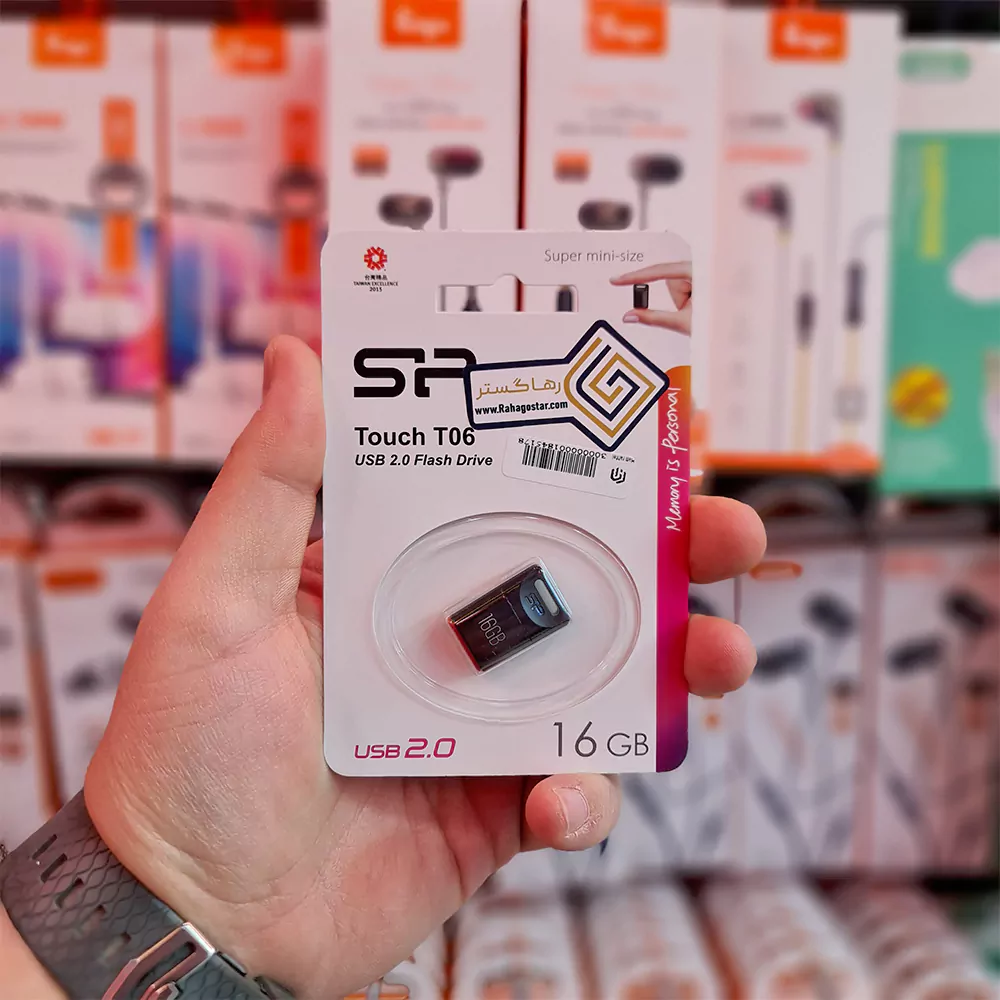 فلش مموری سیلیکون پاور (Silicon Power) مدل (‌T06)– 16GB مینی سایز