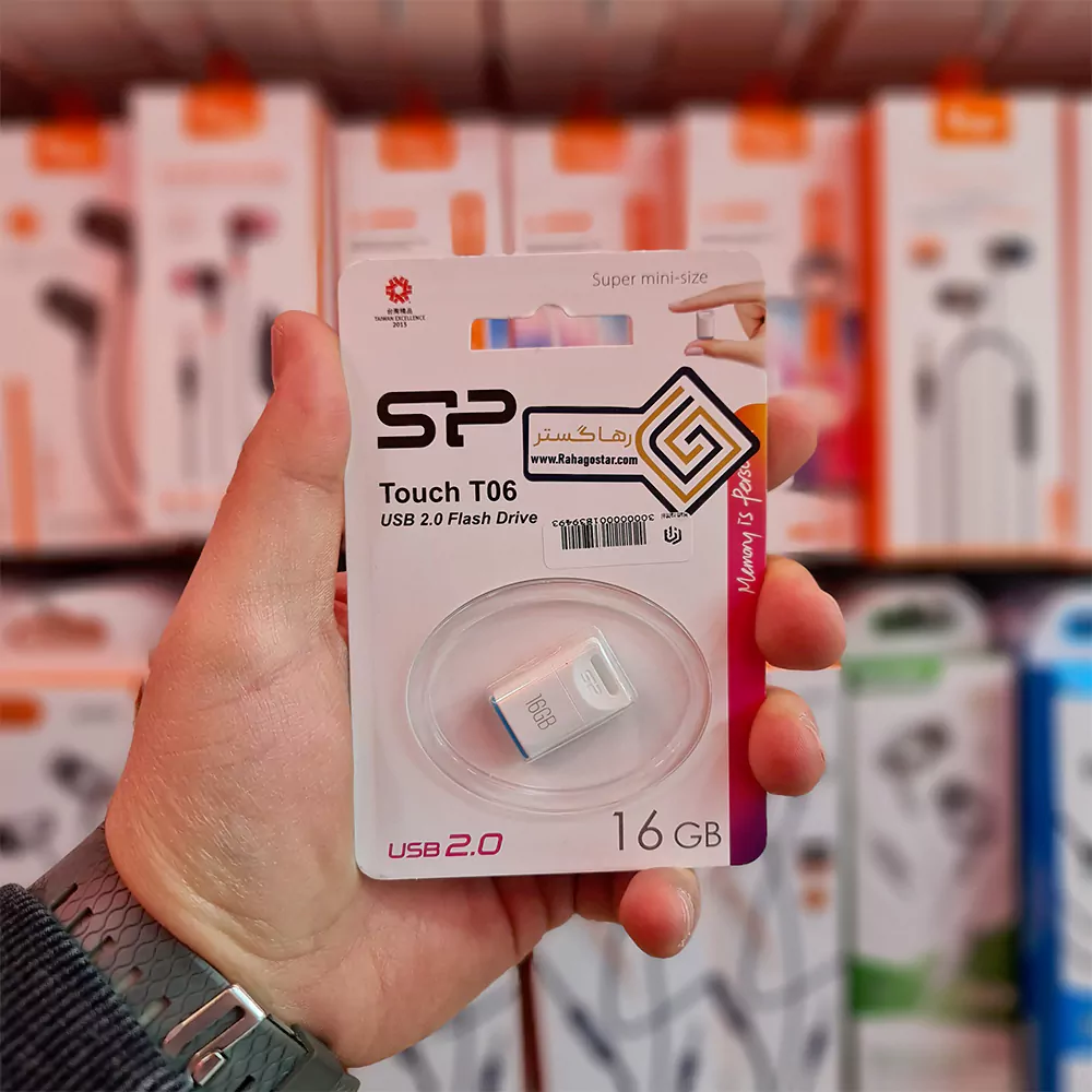 فلش مموری سیلیکون پاور (Silicon Power) مدل (‌T06)– 16GB مینی سایز