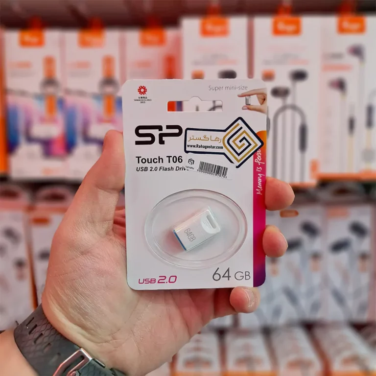 فلش مموری سیلیکون پاور (Silicon Power) مدل (‌T06)– 64GB- رنگ سفید