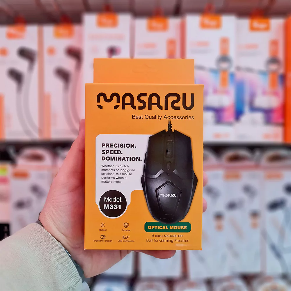 موس گیمینگ سیمی MASARU مدل M331 موس گیمینگ سیمی MASARU مدل M331
