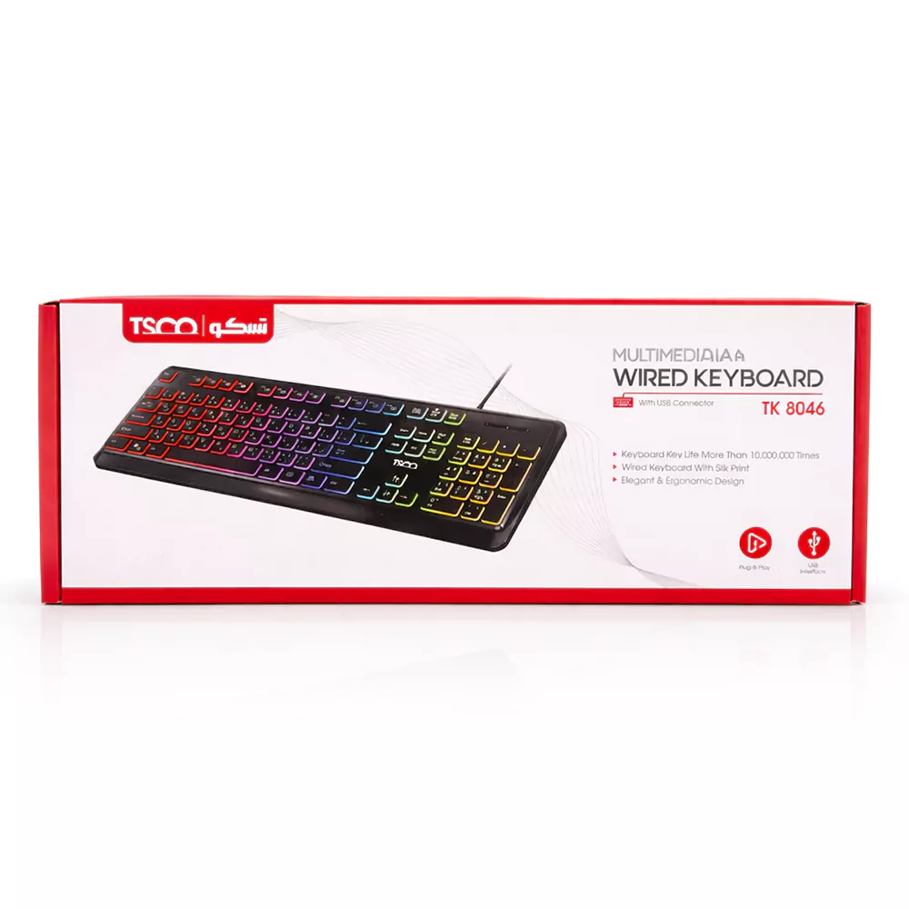 کیبورد سیمی تسکو (TSCO) مدل TK8046 -2
