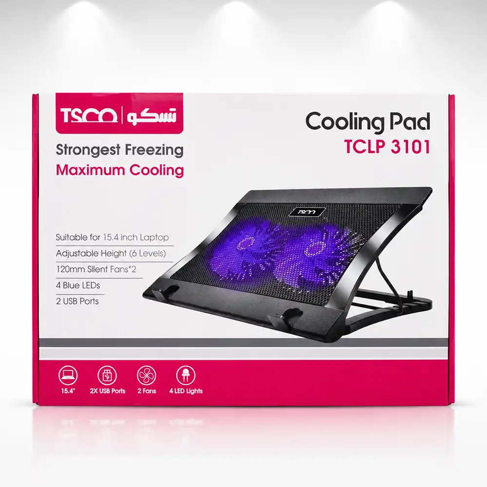 پایه خنک کننده لپ تاپ تسکو (TSCO) مدل TCLP3101 پایه خنک کننده لپ تاپ تسکو (TSCO) مدل TCLP3101