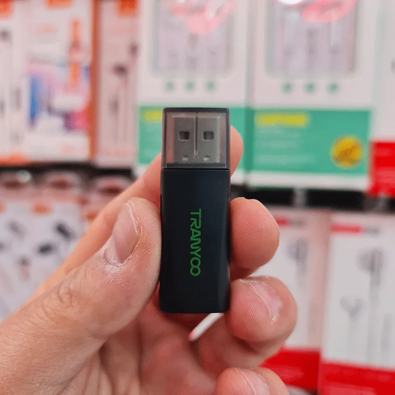 خرید و قیمت کارت خوان USB2.0 ترانیو (TRANYOO) مدل T-EP1(دوکارهSD/TF)